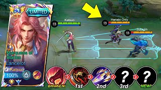 LANCELOT MARQUESS OF BLADES  FULL DAMAGE BUILD IS BROKEN 🔥  LANCELOT INTENSE SOLO RANK GAMEPLAY [upl. by Bonucci]