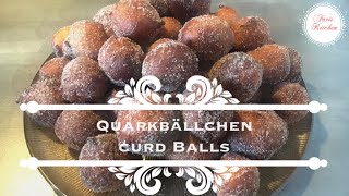 Quarkbällchen ganz einfach amp schnell selbst gemacht  Curd balls easy amp quick recipe  Faris Kitchen [upl. by Gargan]