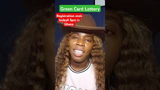 Green Card Lottery Registration Ends November 7th 5pm in Ghana wofoytvgh trending ghana [upl. by Nap]