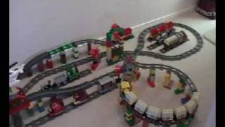 Electric Passenger Duplo Train  Awesome Track [upl. by Ruttger]