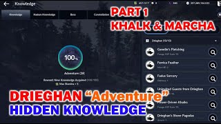 Drieghan Adventure Hidden Knowledge Location Part 1  Black Desert Mobile [upl. by Haerle]