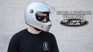 Biltwell Lane Splitter Helmet Review  GetLoweredcom [upl. by Reube]