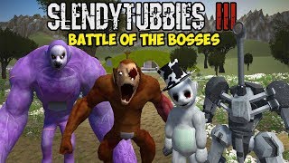 WHICH TUBBY WILL REIGN SUPREME  SLENDYTUBBIES 3  BATTLE OF THE BOSSES TOURNAMENT  SANDBOX MODE [upl. by Llekram]