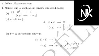 Exercice 1 de topologie [upl. by Elohcim]