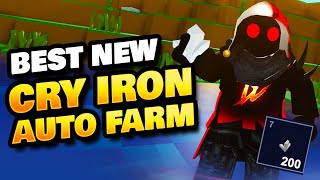 Best New Cry Iron Auto Farm in Roblox Islands [upl. by Siahc745]