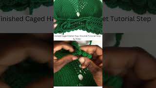 Finished Caged Halter Top Crochet Tutorial Step by Step [upl. by Alethea]