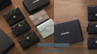 Wallets‘ Collection from CHANEL ｜香奈兒五款小皮件分享 限定款 季節色 [upl. by Jehiah983]