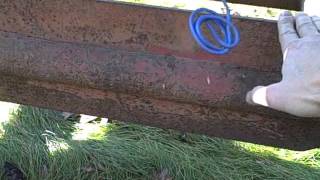 Dozer blade mounted on a rare Earthmaster tractor [upl. by Asquith962]