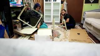 Unboxing IKEA quotFABRIKORquot Display Cabinet [upl. by Atnwahs]