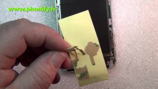 tuto démontage remontage vitre écran lcd iphone 4S [upl. by Esil]