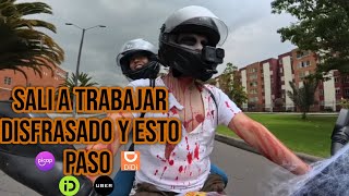 SALÍ A TRABAJAR EN APPS DISFRAZADO Y ESTO PASO EN LA CIUDAD DE BOGOTA [upl. by Raffaj]