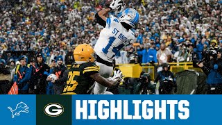 Detroit earns GRITTY divisional win on the road in Green Bay  Lions at Packers Week 9 Highlights [upl. by Annasoh512]