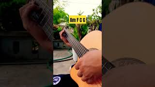 Chords Am F C G lesson shorts [upl. by Earvin507]