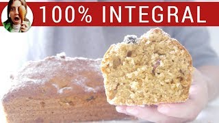 BUDÍN INTEGRAL  Fácil esponjoso y con aceite [upl. by Oiratnom]