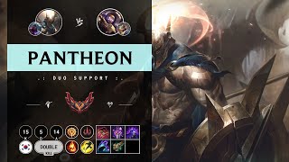 Pantheon Support vs Blitzcrank  KR Grandmaster Patch 1411 [upl. by Halima553]