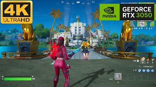 FORTNITE RTX 3050 NEW SEASON ON EPIC 60 FPS GAMEPLAY [upl. by Reyem256]