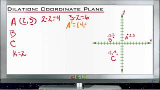 Dilation in the Coordinate Plane Lesson Basic Geometry Concepts [upl. by Esoranna617]