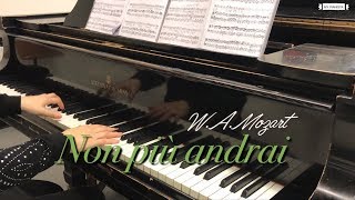 Non più andrai Figaro Le Nozze di Figaro Karaoke Piano accompaniment [upl. by Nerro]