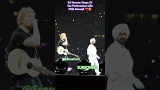 ED SHEERAN SHAPE OF YOU PERFORMANCE WITH DILJIT DOSANJH ❤️😍 [upl. by Samohtnhoj614]