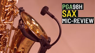 SHURE PGA98H Saxophone Microphone Review [upl. by Nedmac]