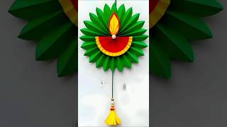 How to make easy Beautiful Diya making with paper  Diya decoration  Diwali decoration ideas [upl. by Ashjian]