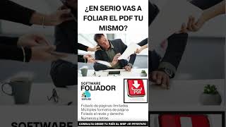 ¿En serio vas a foliar el pdf tu mismo foliarpdf numerarpdf insertarpdf insertarnumeropaginapdf [upl. by Yecak]