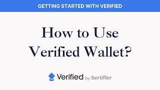 Verified Walkthrough  How To Use Verified Wallet [upl. by Cedar]