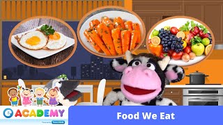 Food Song  Breakfast Lunch Dinner  Songs for Kids  Learn English  Kindergarten  Preschool [upl. by Effie308]