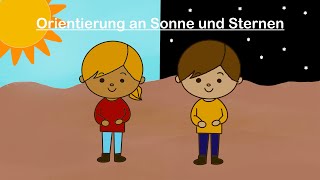 Lernvideo 2 Orientierung an Sonne und Sternen  HSU Grundschule [upl. by Robillard]