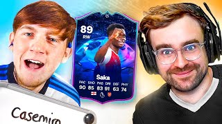 FC24 Squad Builder Showdown CHAMPIONS LEAGUE SAKA [upl. by Lewendal]