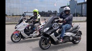 TEST TMAX Vs BMW C600 Sport [upl. by Nessnaj]