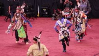 Mens Woodland Song 2Friday 2016 Hunting Moon Powwow [upl. by Atnim]