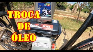 Como Trocar Óleo Motor Estacionário 4T [upl. by Odinevneib]