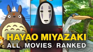 Hayao Miyazaki All Movies Ranked [upl. by Lief953]