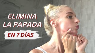 8 minutos para ELIMINAR LA PAPADA  Ejercicios fáciles YOGA FACIAL para adelgazar el doble mentón [upl. by Astri647]