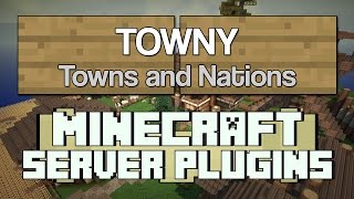 Towns on your server  Towny Plugin Tutorial 112 [upl. by Zacherie]