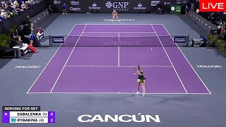 Sabalenka vs Rybakina Wta Live StreamWta Finals Cancun 2023 Aryna Sabalenka vs Elena Rybakina Live [upl. by Anilrac]