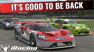 iRacing  Nice Big Grid  GTE  Road America [upl. by Love]