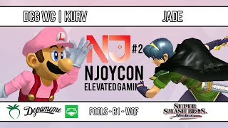 nJoyCon 2  DCG WC  Kurv Luigi VS Jade Marth  SSBM  Pools B1 WQF [upl. by Nnaeitak]