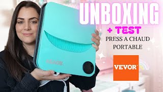 VEVOR Presse à Chaud PORTABLE  UNBOXING et Premier TEST  vevorofficial vevor sublimation [upl. by Myrlene]