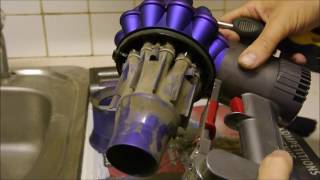 How to clean the Dyson V6  DC59 Cordless Vacuum Cleaner [upl. by Nirroc]