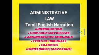 LLB AUDIO NOTES  ADMINISTRATIVE LAW  INTRODUCTION  JUDICIARY POWER  TRIBUNALS  TYPES EXAMPLES [upl. by Shulamith454]