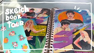 Sketchbook tour mossery mixed media sketchbook [upl. by Christabelle]