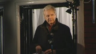 Julian Assange Ecuador embassy balcony speech in full [upl. by Toland628]