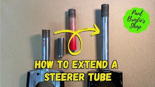 How to extend a steerer tube  Framebuilding 101 with Paul Brodie [upl. by Ordnael]