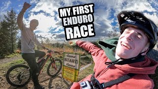 MY FIRST MTB ENDURO RACE [upl. by Nosle747]