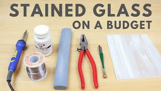 Budget Stained Glass Tools For Beginners [upl. by Melda]