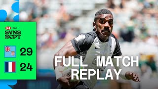 Fiji steal goldenpoint EPIC  Fiji v France  Full Match Replay  Cape Town HSBC SVNS [upl. by Gail443]