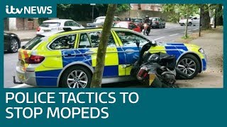 Police reveal tactic to stop moped crime  ITV News [upl. by Ahsekan265]