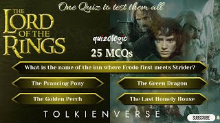 The Ultimate Lord of the Rings Quiz Tolkien Trivia  The Hobbit [upl. by Okia]